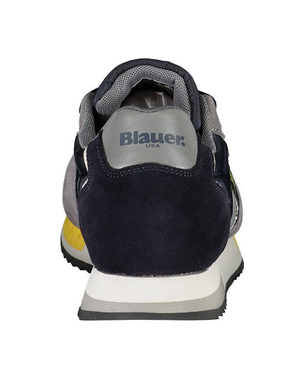Blauer Elevate Your Step: Blue Contrast Lace-Up Sneakers