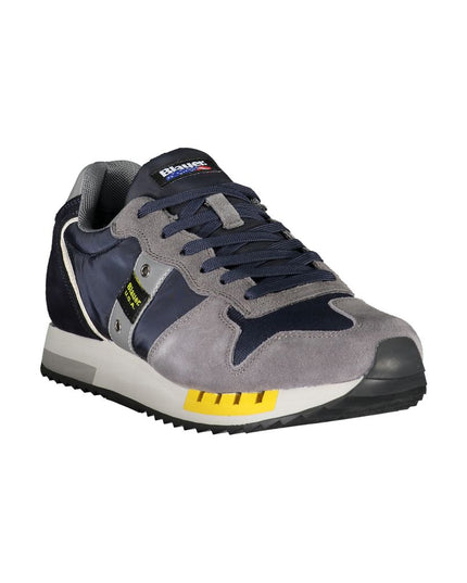 Blauer Elevate Your Step: Blue Contrast Lace-Up Sneakers