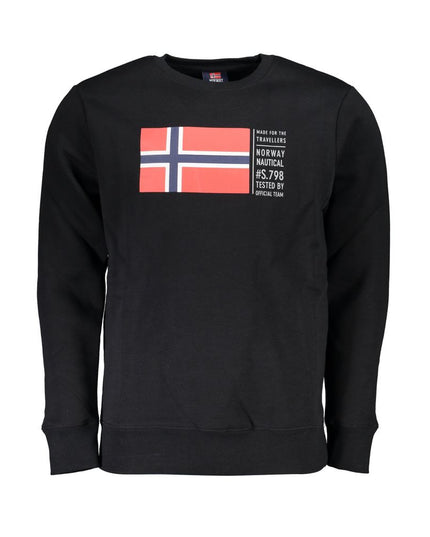 Norway 1963 Black Cotton Men Sweater