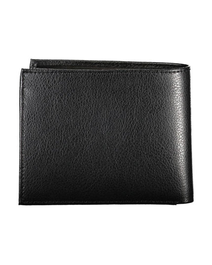 Guess Jeans Chic Black Leather Dual-Compartment Wallet