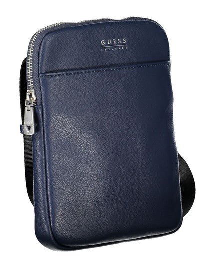 Guess Jeans Sleek Blue Shoulder Bag with Ample Storage
