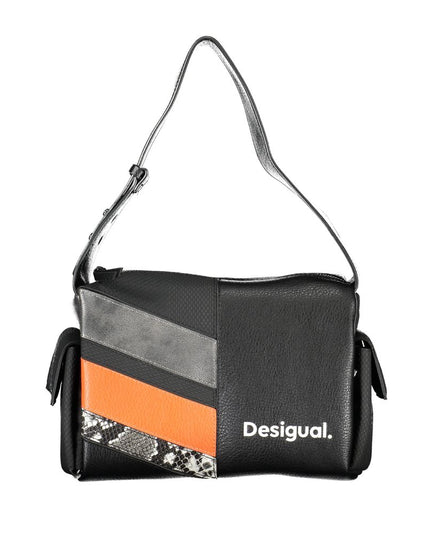 Desigual Nero Poliuretano Women Handbag