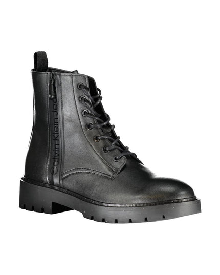 Calvin Klein Black Polyester Men Boot