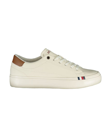 Tommy Hilfiger White Polyethylene Men Sneaker