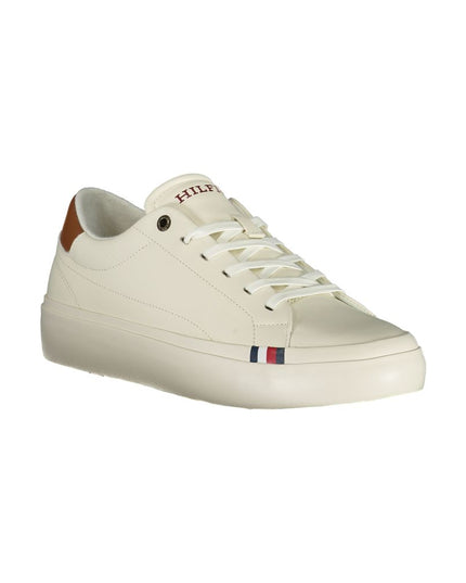 Tommy Hilfiger White Polyethylene Men Sneaker