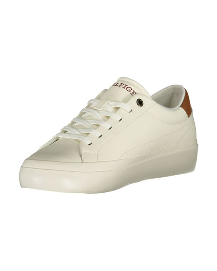 Tommy Hilfiger White Polyethylene Men Sneaker