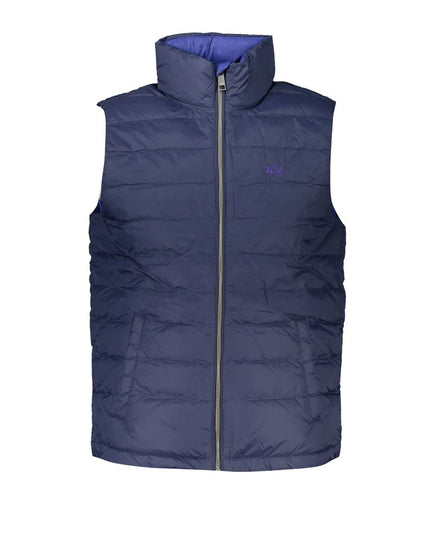 La Martina Blue Polyamide Men Jacket