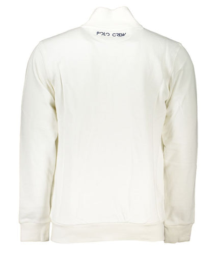 La Martina White Cotton Men Sweater