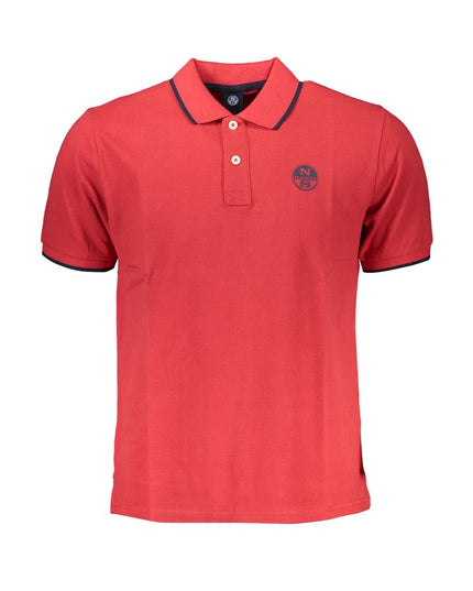 North Sails Red Cotton Polo Shirt
