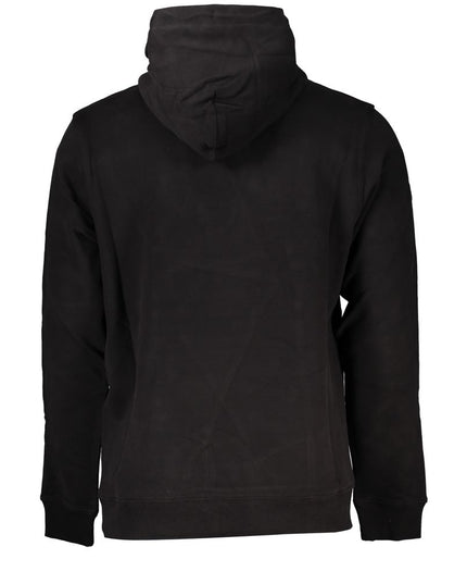 Tommy Hilfiger Black Cotton Men Sweater with Hood