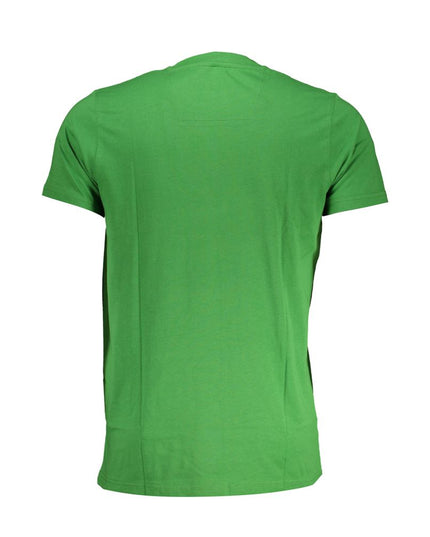 Cavalli Class Green Cotton T-Shirt