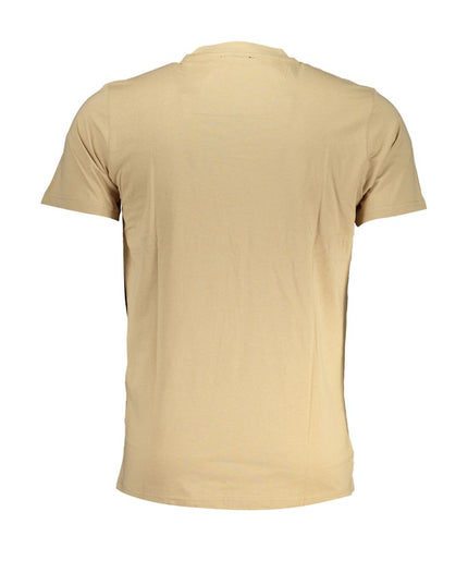 Cavalli Class Beige Cotton T-Shirt