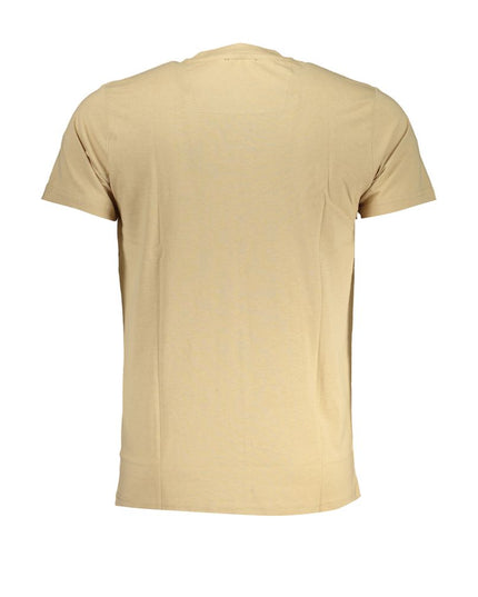 Cavalli Class Beige Cotton T-Shirt