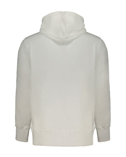 Calvin Klein White Cotton Men Sweater with Hood