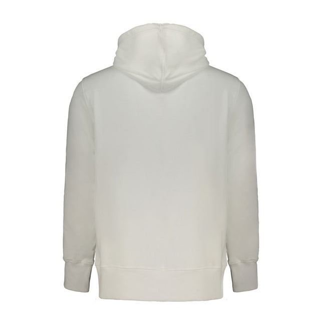 Calvin Klein White Cotton Men Sweater with Hood