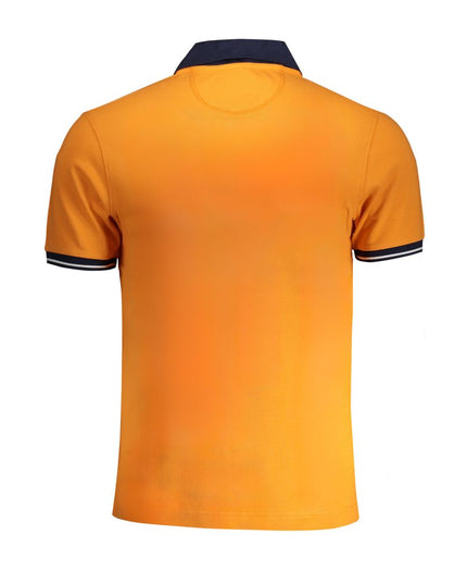 La Martina Orange Cotton Polo Shirt