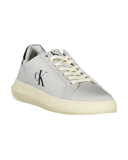 Calvin Klein Brown Leather Men Sneaker