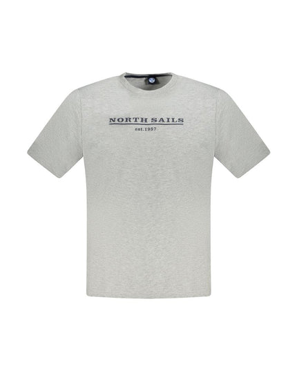 North Sails Brown Cotton Men T-Shirt