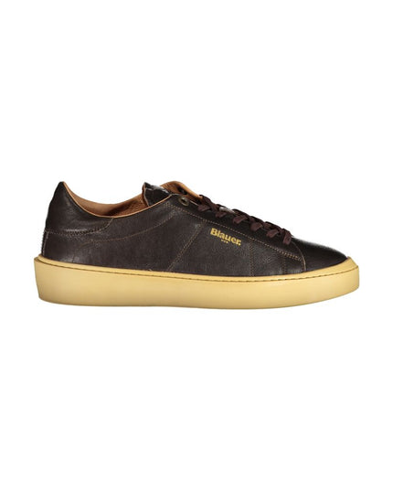 Blauer Brown Leather Men Sneaker