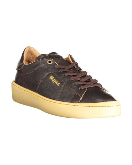 Blauer Brown Leather Men Sneaker