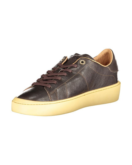 Blauer Brown Leather Men Sneaker