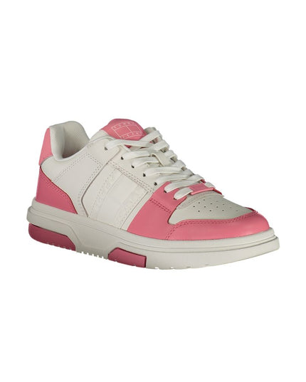 Tommy Hilfiger Pink Leather Women Sneaker