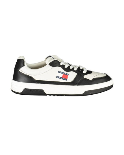 Tommy Hilfiger Black Leather Men Sneaker