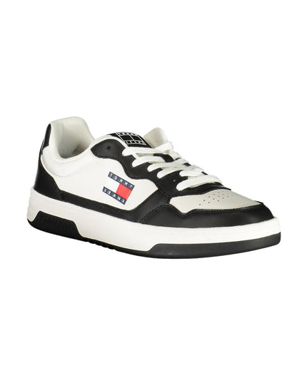 Tommy Hilfiger Black Leather Men Sneaker