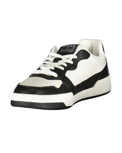 Tommy Hilfiger Black Leather Men Sneaker