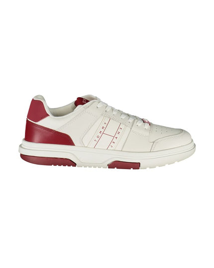 Tommy Hilfiger Red Leather Men Sneaker
