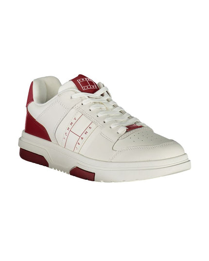 Tommy Hilfiger Red Leather Men Sneaker