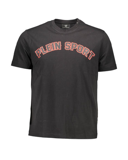 Plein Sport Black Cotton Men T-Shirt