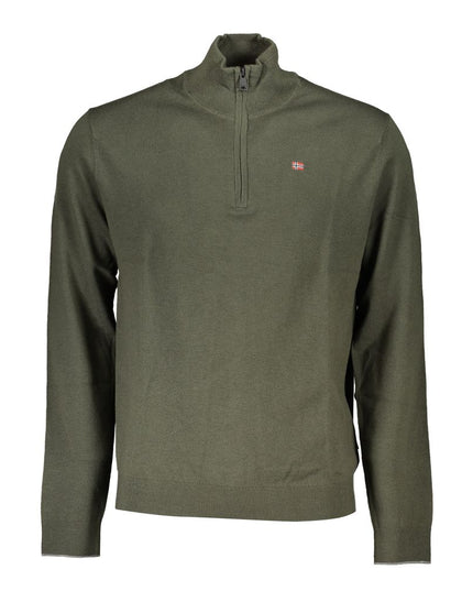 Napapijri Green Fabric Men Sweater