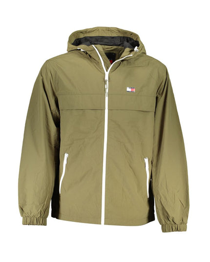 Tommy Hilfiger Green Recycled Nylon Men Jacket