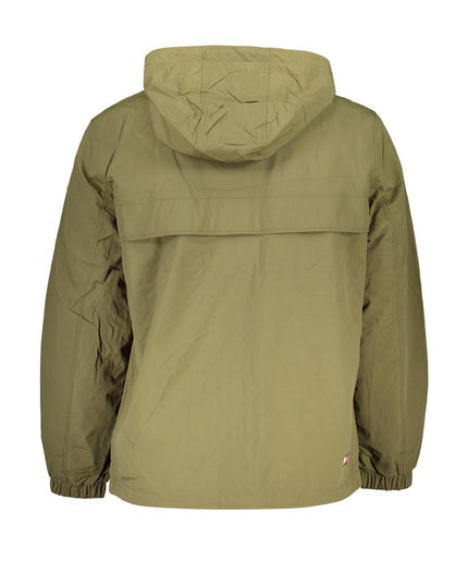 Tommy Hilfiger Green Recycled Nylon Men Jacket