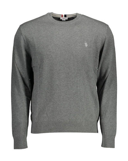 U.S. POLO ASSN. Gray Cotton Mens Sweater