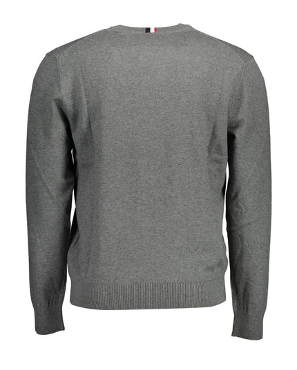 U.S. POLO ASSN. Gray Cotton Mens Sweater