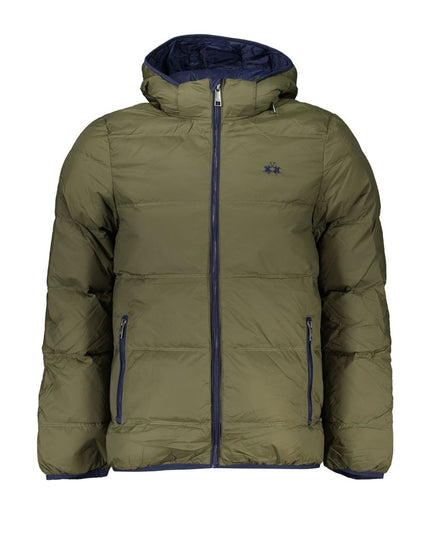 La Martina Green Polyamide Men Jacket