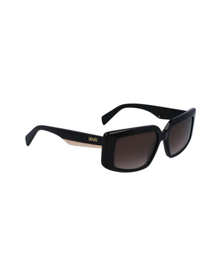 Liu Jo Black Acetate Women Sunglasses