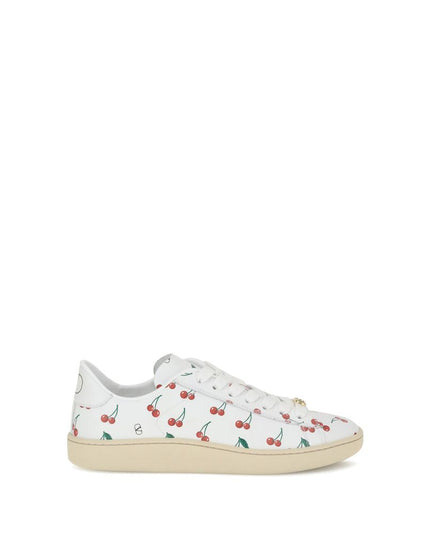 Valentino Garavani White Calf Leather Bos Taurus Low Top Sneakers
