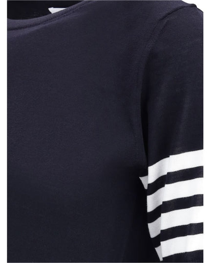 Thom Browne Black Fleece Wool T-Shirt