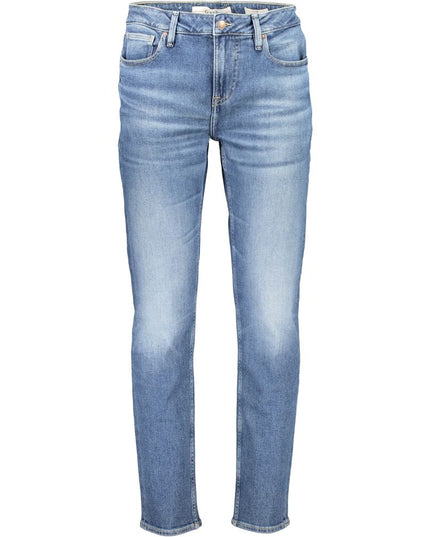 Guess Jeans Blue Cotton Men Slim Jeans