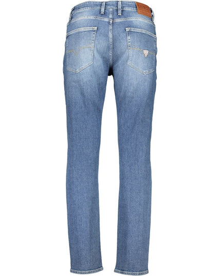 Guess Jeans Blue Cotton Men Slim Jeans