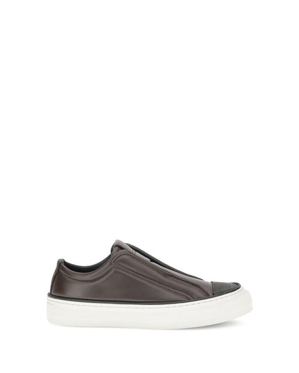 Brunello Cucinelli Black Rubber Low Top Sneakers