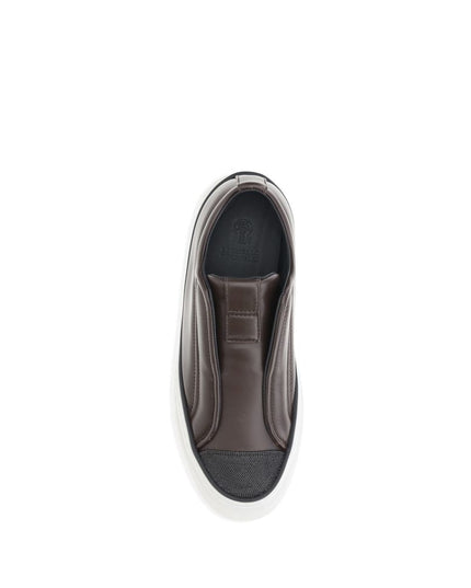 Brunello Cucinelli Black Rubber Low Top Sneakers