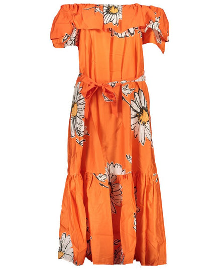 Desigual Orange Cotton Dress