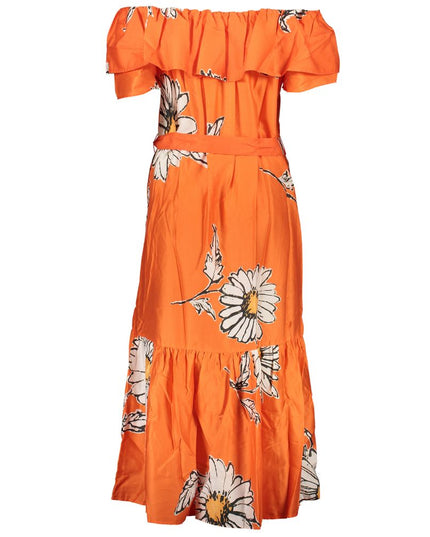 Desigual Orange Cotton Dress