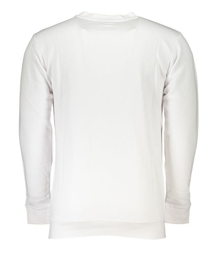 Cavalli Class White Cotton Men Sweater