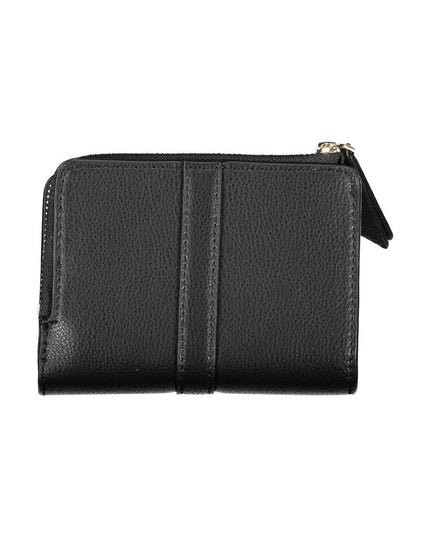 Tommy Hilfiger Sleek Black Zip Wallet with Coin Purse