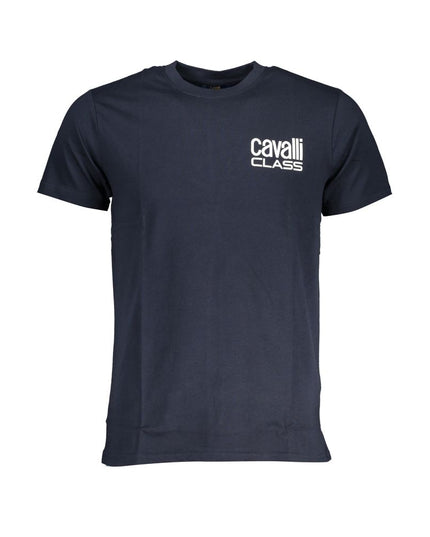 Cavalli Class Blue Cotton T-Shirt